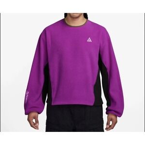 Nike ACG Wolf Tree Polartec Fleece Sweatshirt HV1117-551 Purple Men's 2XL $120
